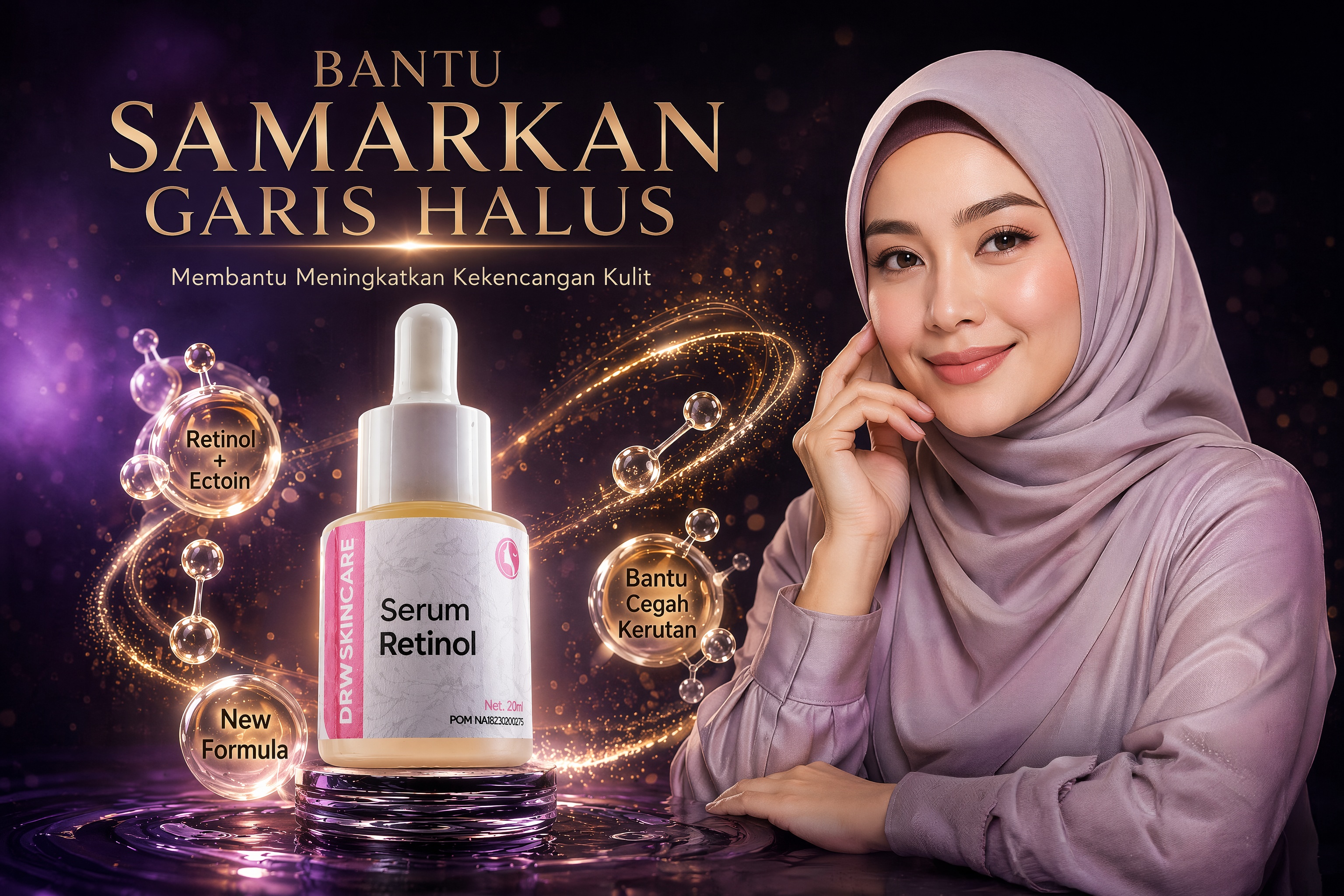 Serum Retinol Bantu Samarkan Garis Halus